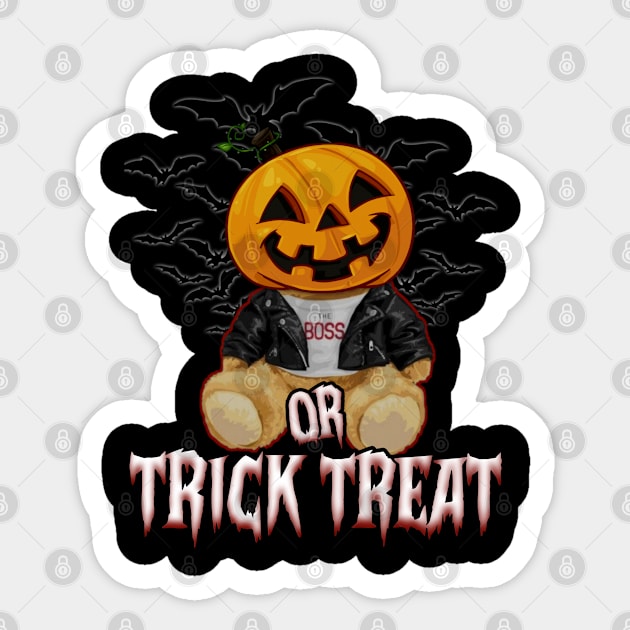 HALLOWEEN TEDDY Sticker by oofek96@gmail.com